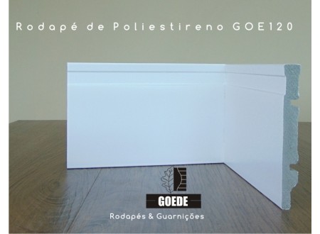 RODAPÉ - MOLDURA IMPERMEÁVEL Barra de 2,40m x 120mm